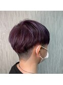 爽やかツーブロック刈り上げ束感アップバング