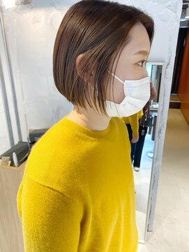 コフィー バイ メルト 吉祥寺(cofy by melt) 【三ツ井純】耳かけ軽やか前下がりボブ柔らかベージュ大人透明感