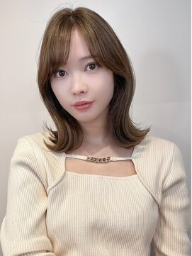 ノースイースト 登戸店(northeast) 韓国風ミディ/ヘーゼルカラー