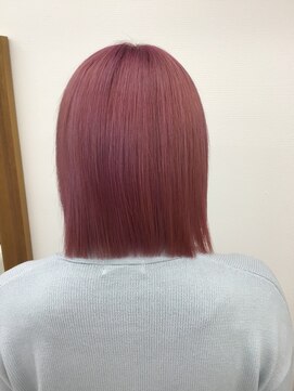スペースヘアデザイン(SPACE hair design) 春色ピンクボブ