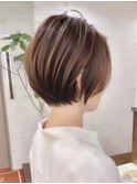 小顔可愛い大人ショートボブ