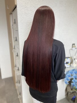 プレデフリュー 北白川本店(PUREE de FLEURS) 20代/30代/京都カラー/ツヤカラー/ロング/髪質改善/ピンク/学割