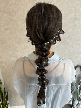 レガシーヘアーデザイン(Legacy hair design) 【Rio】☆金箔編み下ろしアレンジ☆天神/今泉