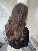 ナチュラルハイライトブラウンカラー