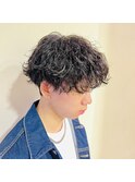 波巻きパーマスタイル