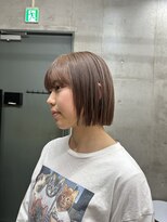 ソルトウォーター(SALT WATER)&nbsp;ハイトーンボブ　ベージュカラー　ミニボブ