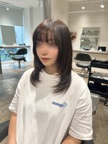 ブロッサム 保谷(Blossom) 大人美人ハイレイヤーぱっつん前髪黒髪ロングワイドバンク小顔