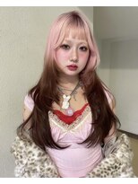アクシス 栄ガスビル店(`AXIS) 【 HIYORI 】ピンク × ベージュ ルーツカラー