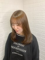 ヘアースペースブルーム プリュス 石橋店(HAIR SPACE BLOOM plus) ミルクティーブラウン/ブリーチ無し/髪質改善カラー