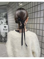 つやっと大きめタイトシニヨン♪