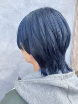 レガロヘアアトリエ(REGALO hair atelier)&nbsp;ブルーブラック/メンズウルフ【水戸/茨城】