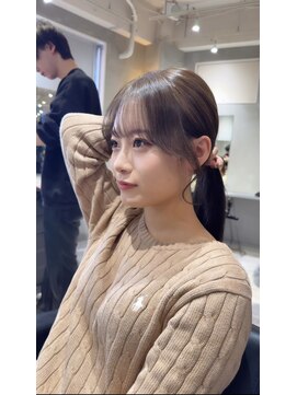 アルーシェ 新宿店(Alushe) 結んでも可愛い前髪顔まわりカット