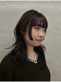 姫カット/レイヤーカット/ヴァーガンディー