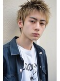 メンズブロンドスパイキーショート【札幌】