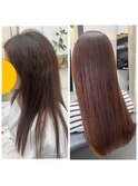 髪ドラ艶々ストレート
