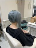 ホワイトグレージュ/デジタルパーマ/チェリーブラウン/船橋