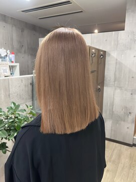 シェノン 近鉄奈良店(CHAINON) ケアブリーチダブルカラーで叶えるmilk tea beige