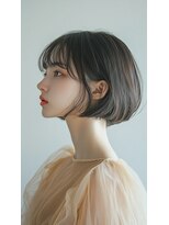 ノイエ 原宿 北参道(NoIE) 丸みボブ【レイヤー,ボブ,髪質改善カラー,縮毛矯正,原宿】