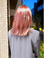 セイドット リー(Say. Ree)&nbsp;Say.外ハネボブくびれボブ切りっぱなしボブピンクベージュ表参道