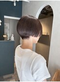 〈押上 半個室〉　刈り上げショート　ラベンダーアッシュ