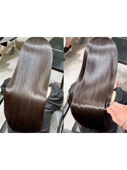 酸熱トリートメントと酸性ストレート「酸」の力でうねりを改善、感動のうるツヤ髪へ導く施術が人気[金山]