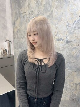 エンカウントバイマハロ 千葉(encount by mahalo) レイヤーカット/ホワイトベージュ