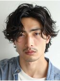 冬◎大人ミディアムパーマ×グランジで外国人風色気