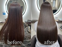 《髪質診断で状態をチェック》