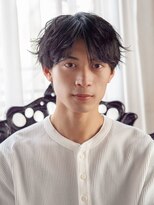 リュープリエ 笹塚(Lieu plie)&nbsp;爽やかメンズショート/センターパート/パーマ風