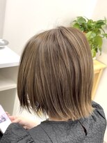 シャルムパリス(charme paris) オリーブベージュ 外はね ボブ 髪質改善