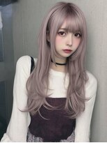 レア 新越谷(LEA) 柔らかウェーブレイヤー × ピンクベージュ