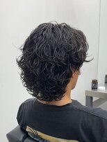 ノイセル 心斎橋(Noisyle)&nbsp;MEN’S/リバースセンターパート/ニュアンスパーマ/心斎橋R