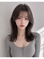 ネオリーブウリ 二子玉川店(Neolive uri)&nbsp;ミディアムヘア暗めカラーデザインカラーフェイスフレーミング