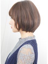 ルエ(rue) 30代・40代・50代黒髪暗髪アッシュ小顔前下がり切りっぱなしボブ