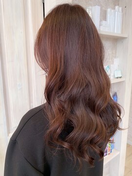 キャアリー(Caary) 福山市美容室人気Caaryハニーピンク×ヨシンモリ巻き♪