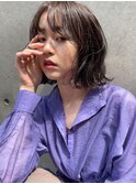 柔らかい動きのウェーブボブ