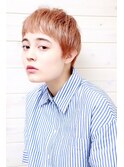 [OCEAN Hair&Life藤原純] 分け目なしハイトーンカラーショート☆