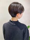 横顔丸みショート♪アッシュブラック♪【武井俊樹】