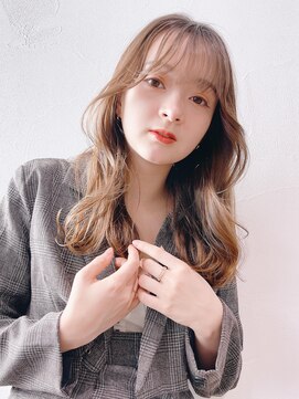 アイティーバイアルバム 藤沢店(IT by ALBUM) 韓国風くびれヘアまろベージュ_ホワイトグレージュ_9000