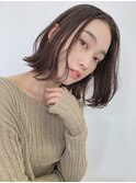 大人かわいい美髪ナチュラルボブ20代30代40代