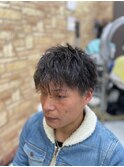 くせ毛ゆるめピンパーマ<理容室>/メンズ/バーバー/メンズサロン