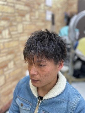カットハウス パセリ くせ毛ゆるめピンパーマ<理容室>/メンズ/バーバー/メンズサロン