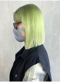 切りっぱなしボブ_チェリーブラウンフェミニンロング_ba402652
