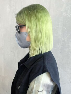 アルバム 渋谷パルコ(ALBUM) 切りっぱなしボブ_チェリーブラウンフェミニンロング_ba402652