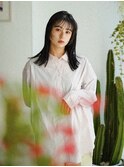 シアーバング切りっぱなしぷつっとストレート