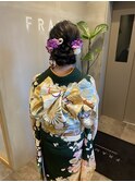 ▽振袖ヘアセット