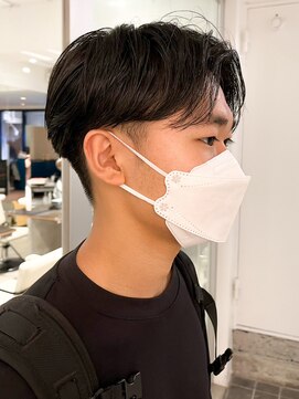 ロイ 南青山 表参道(ROI) メンズニュアンスパーマセンターパートメンズスパイラルパーマ