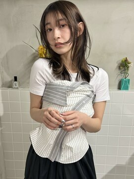 ロエム(Loem) うる艶髪質改善レイヤー暗髪前髪あり20代30代40代