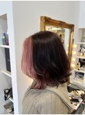 フェイスフレーミング×ペールピンク☆