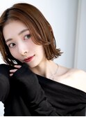 20代30代大人かわいいナチュラル暗髪ゆるめパーマヘア